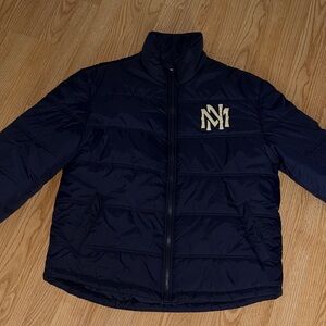 Mitchell & Ness Navy Jacket W/ Logo Size L Men